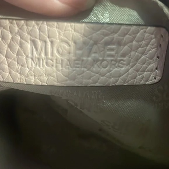 Michael Kors Pebbled Leather Wristlet - Blush Pink - Picture 7 of 12